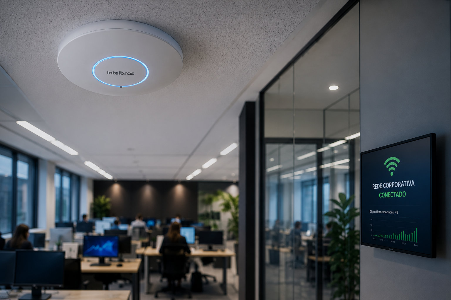 Solução de Wi-Fi corporativo